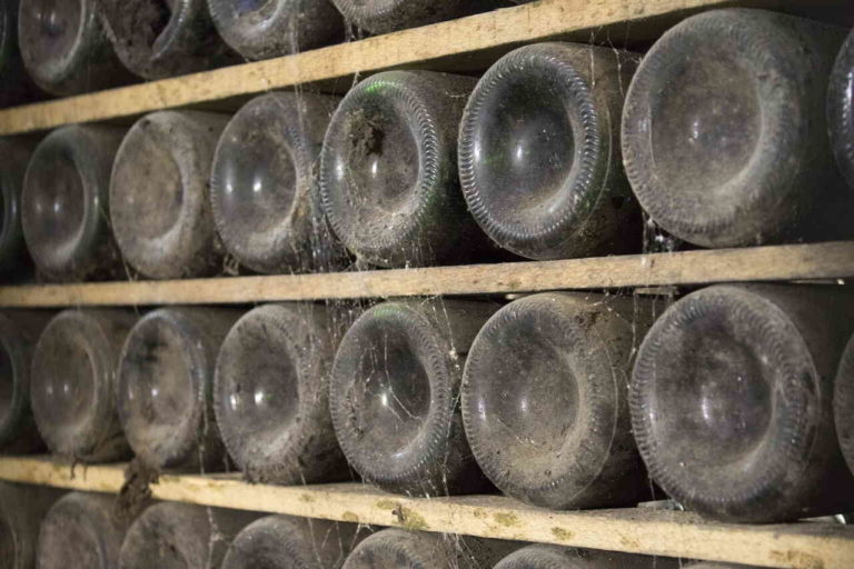 bottiglie di vino conservate
